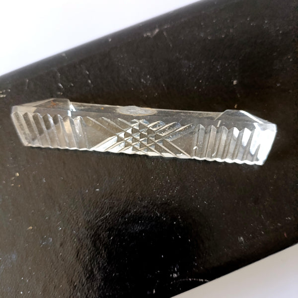 12 מעמדים לסכינים - Knife Rests, מקריסטל, וינטג' צ'כי, חדשים באריזה