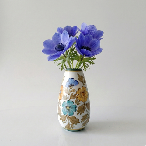 אגרטל מתוק, מעוטר בציור יד, וינטג' הולנדי,  Flora Gouda