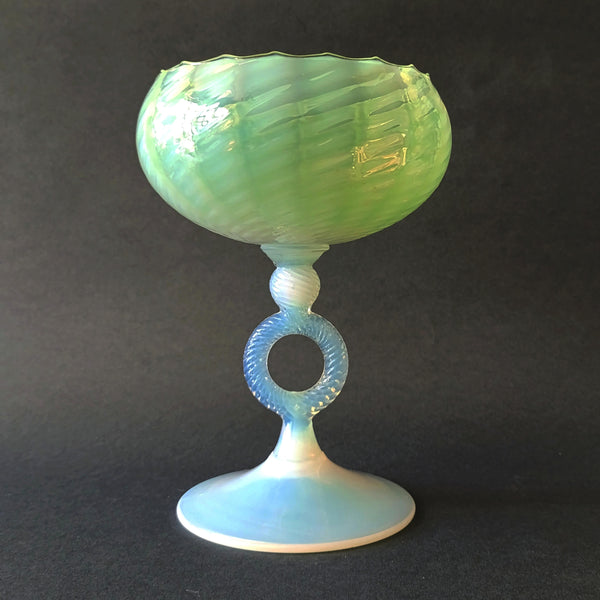 מציאה נדירה, Stelvia Glass (Empoli, Italy), כלי זכוכית דקורטיבי מדהים
