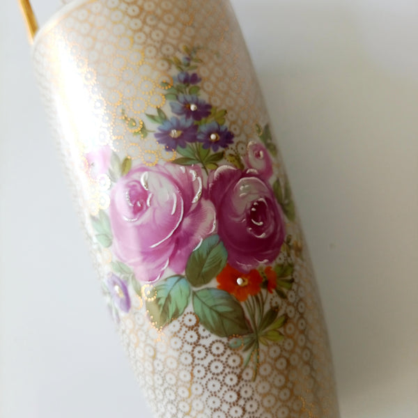 אגרטל פורצלן, ציור יד, וינטג' New Meissen