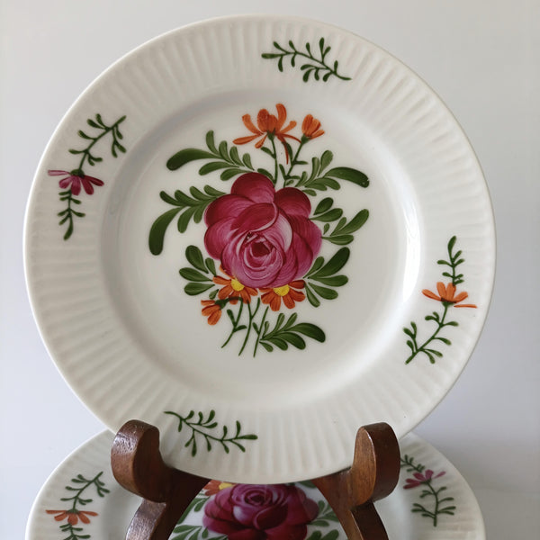 6 צלחות, ציור יד, וינטג' יפני