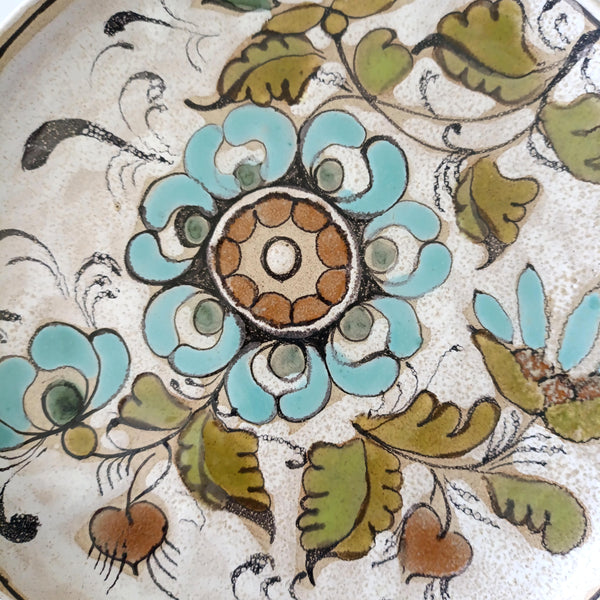 צלחת לתליה, עבודת יד, וינטג' איטלקי, בעיצוב , Elio Schiavon