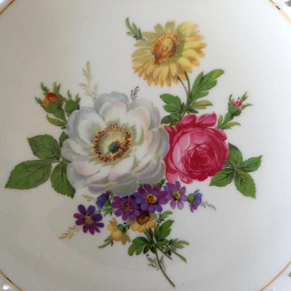 קערת הגשה עם שולי תחרה, וינטג' גרמני