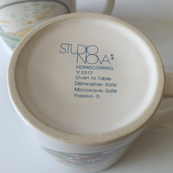 זוג ספלי מאג, וינטג', Nova Studio למיקאסה היפנית