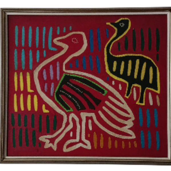 Guna Mula - תמונת טקסטיל, יצירה שבטית, וינטג'