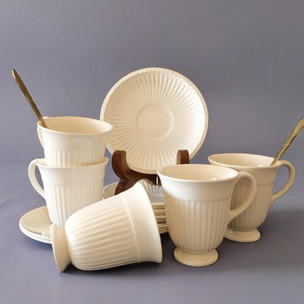 5 ספלים ותחתיות, וינטג' אנגלי, Wedgwood