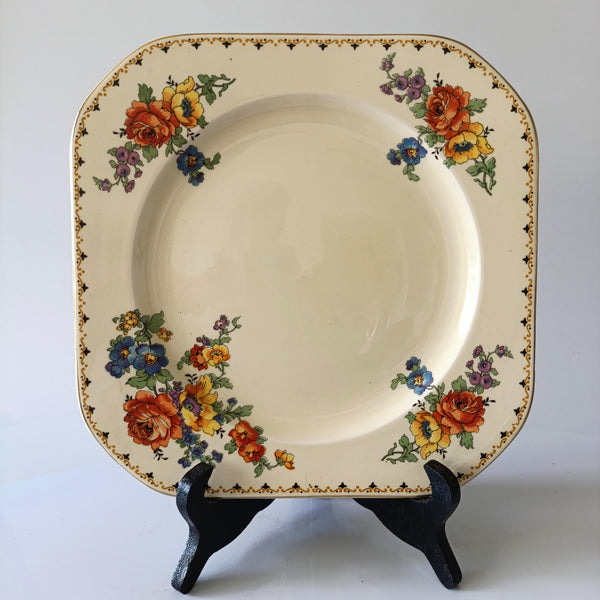 שתי צלחות וספל, יפיפיים, וינטג' אנגלי, Wodds Ivory Ware