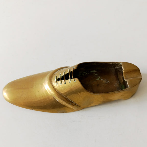 מאפרת בראס בצורת נעל, וינטג' אירופאי