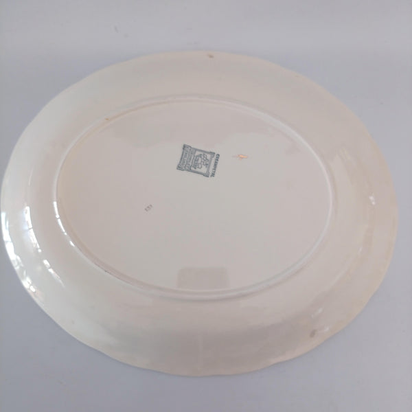 צלחת הגשה אובלית גדולה (35.5 ס"מ), וינטג' אנגלי, Grindley