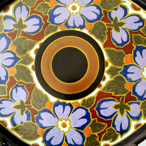 מגש קרמיקה אובלי, בצבעוניות נהדרת, וינטג' הולנדי , Speciaal Eleia