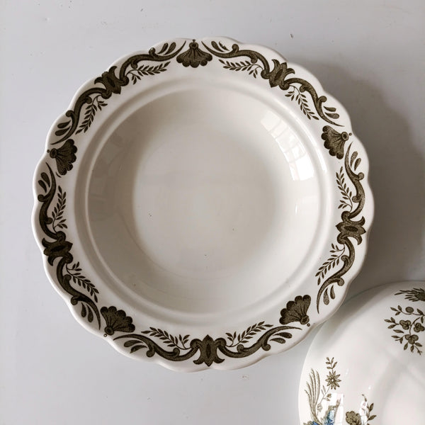 כלי לחמאה או ריבה, Transferware, וינטג' אנגלי, Ridgway