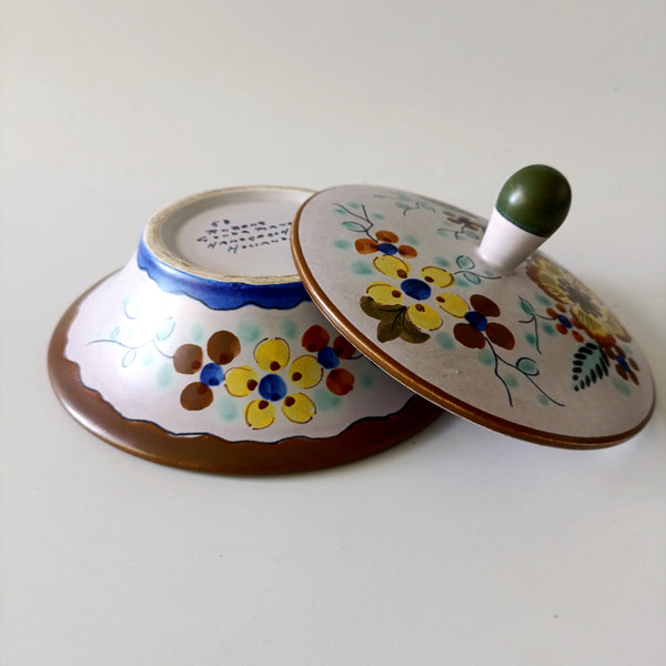 קופסת קרמיקה, Trinket Box, וינטג' הולנדי, ציור יד