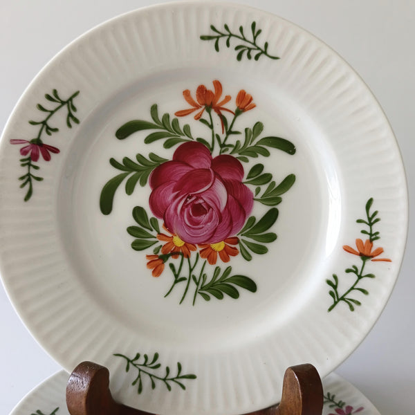 6 צלחות, ציור יד, וינטג' יפני