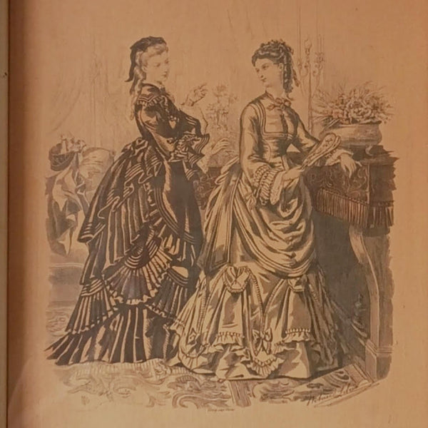 La mode illustree  - איור אופנה ממוסגר, וינטג' צרפתי