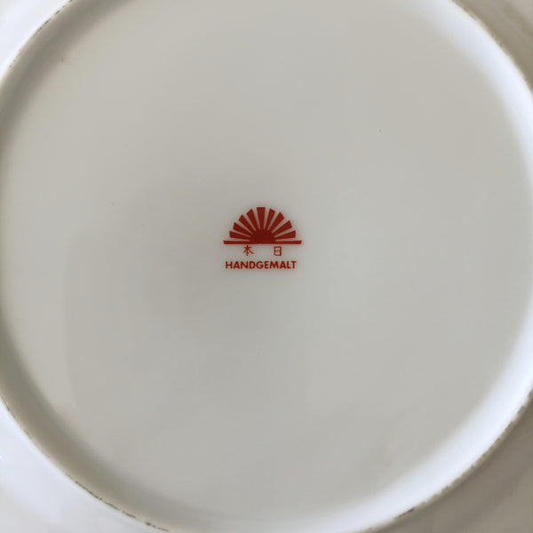 6 צלחות, ציור יד, וינטג' יפני