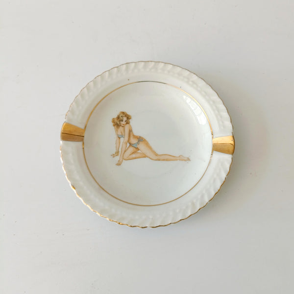 מאפרה מפורצלן, Pin up Girl, וינטג'