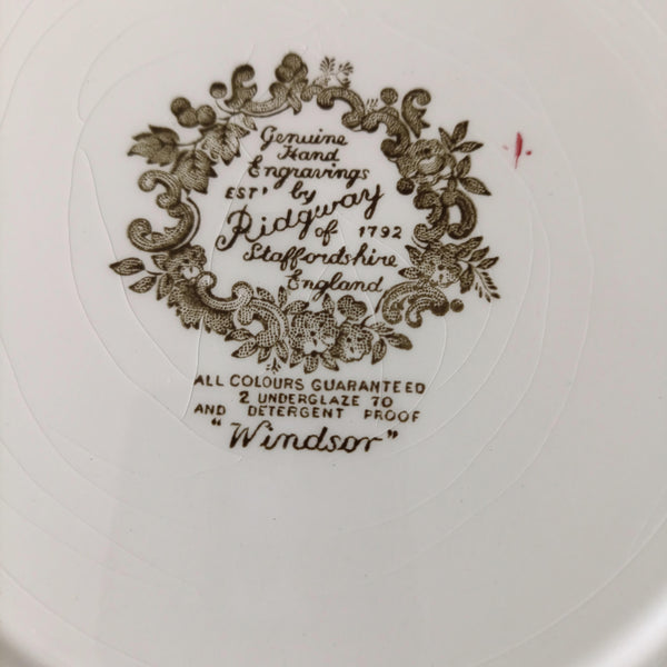 5 צלחות מנה עיקרית, Transferware, וינטג' אנגלי, Ridgway