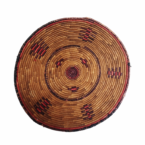 סלסלה ענקית (קוטר 50 ס"מ) על רגל, עבודת יד, תימני או אתיופי