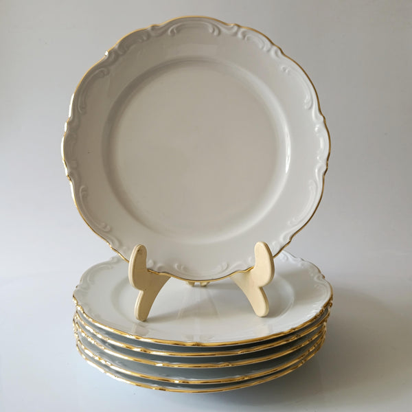 סט צלחות מנה עיקרית, מרק וראשונה ל- 6 אנשים, וינטג' גרמני, Mitterteich, חדש, ללא שימוש קודם