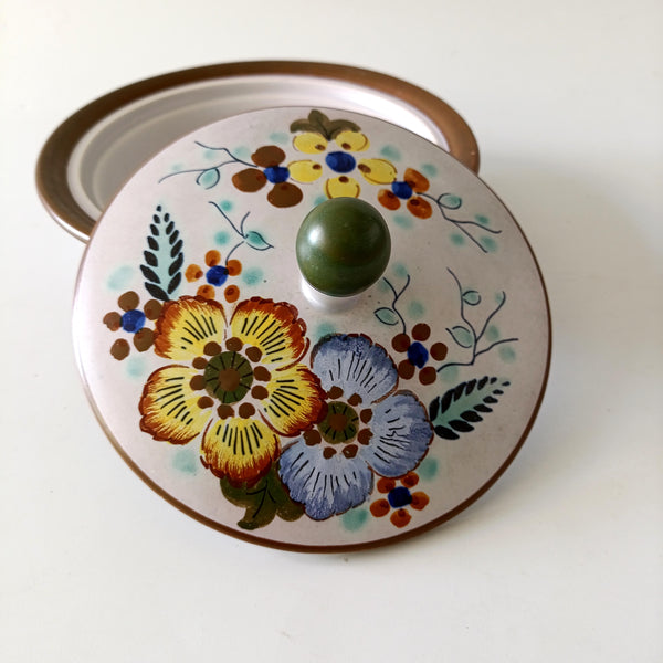 קופסת קרמיקה, Trinket Box, וינטג' הולנדי, ציור יד