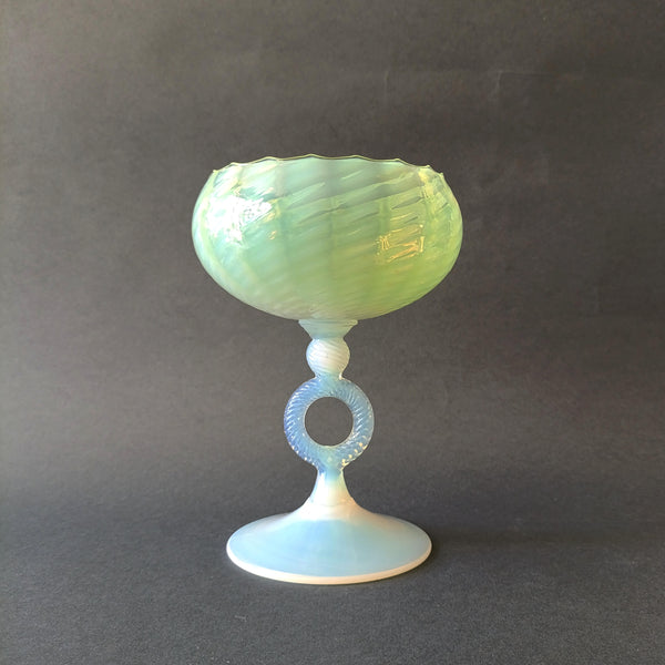מציאה נדירה, Stelvia Glass (Empoli, Italy), כלי זכוכית דקורטיבי מדהים