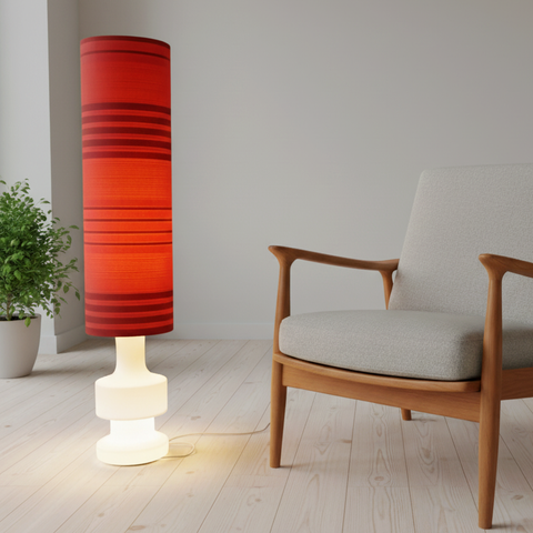 מנורת רצפה, שלושה מצבי הדלקה, וינטג' גרמני, MCM, Doria Leuchten