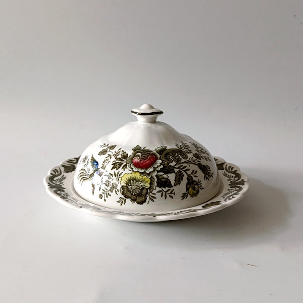 כלי לחמאה או ריבה, Transferware, וינטג' אנגלי, Ridgway