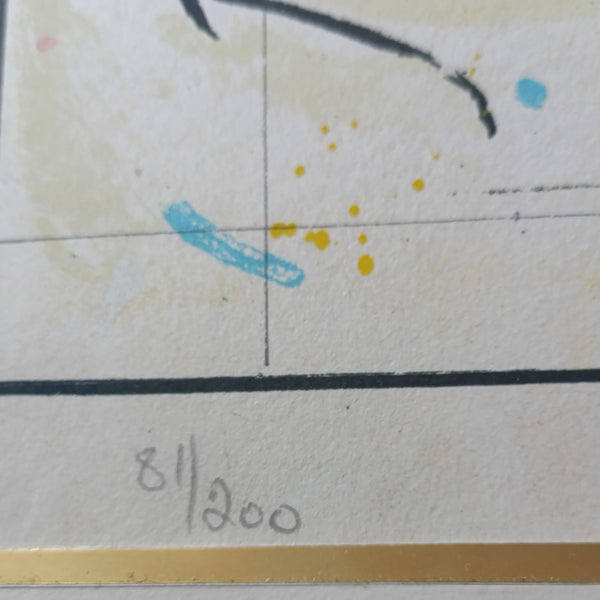 נערה על סוס, ליטוגראפיה חתומה וממוספרת, יהושוע גריפית