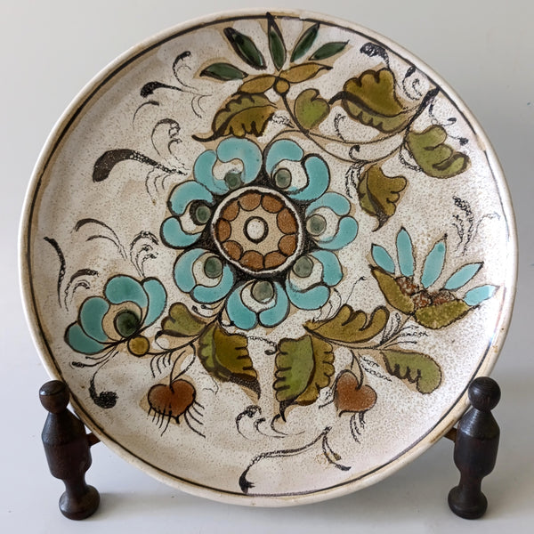 צלחת לתליה, עבודת יד, וינטג' איטלקי, בעיצוב , Elio Schiavon