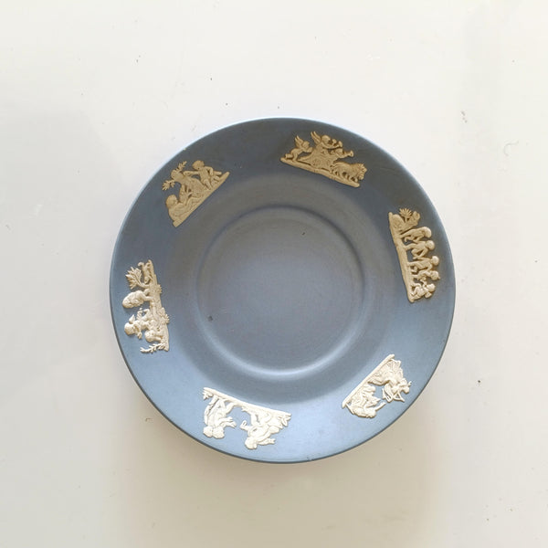 אגרטל קטן וצלוחית, Jasperware, וינטג' אנגלי, Wedgwood