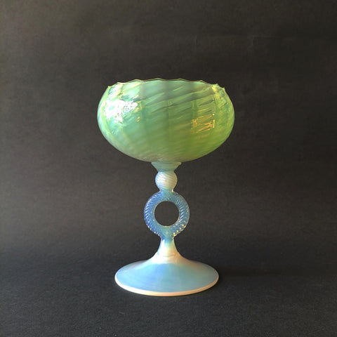 מציאה נדירה, Stelvia Glass (Empoli, Italy), כלי זכוכית דקורטיבי מדהים