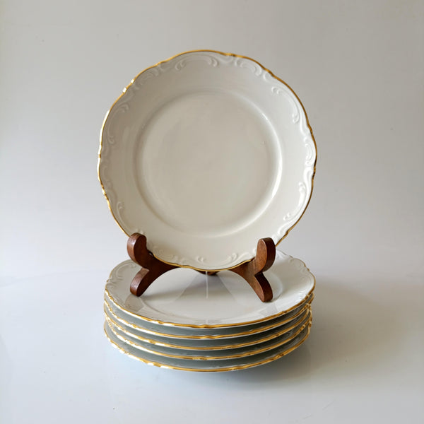 סט צלחות מנה עיקרית, מרק וראשונה ל- 6 אנשים, וינטג' גרמני, Mitterteich, חדש, ללא שימוש קודם