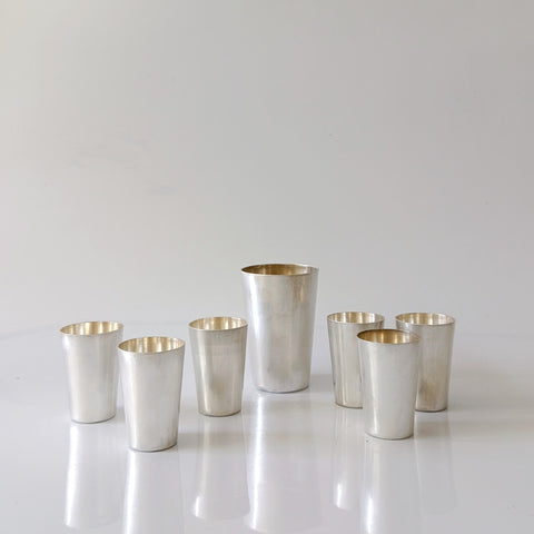 7 כוסיות לאלכוהול מכסף, וינטג'