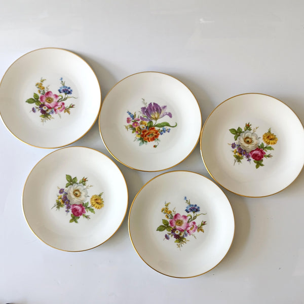 5 צלחות עוגה, וינטג' גרמני, hutschenreuther