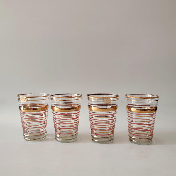 4 כוסות זכוכית, וינטג' ישראלי
