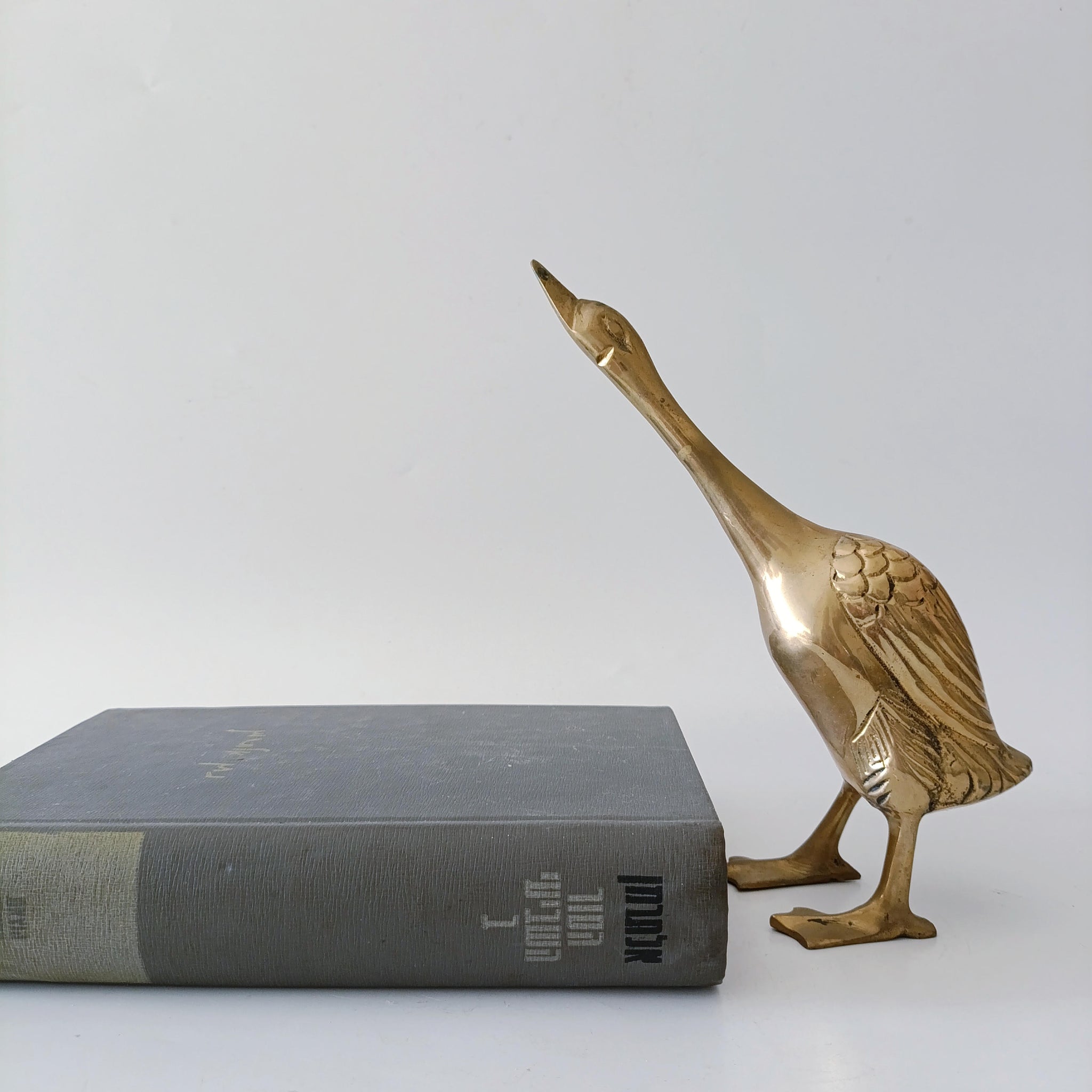 אווזד/ברווז גבוהה מבראס, וינטג'' solid Brass