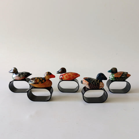 5 מחזיקי מפיות אישיות, וינטג', חדשים באריזה, ללא שימוש קודם