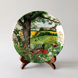 צלחת לתליה, וינטג' אנגלי, Wedgwood, Meadows and Fileds