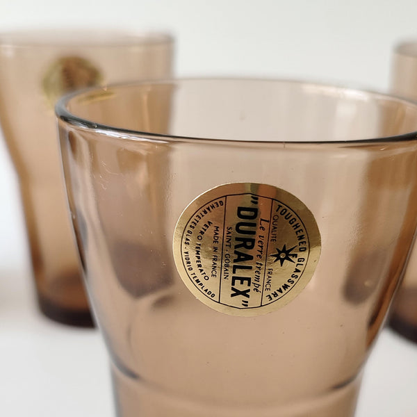 5 כוסות זכוכית דורלקס, וינטג', חדשות ללא שימוש קודם