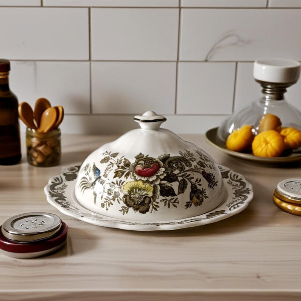 כלי לחמאה או ריבה, Transferware, וינטג' אנגלי, Ridgway