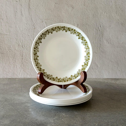 6 צלחות עוגה, Corelle Corning, וינטג', ללא שימוש קודם