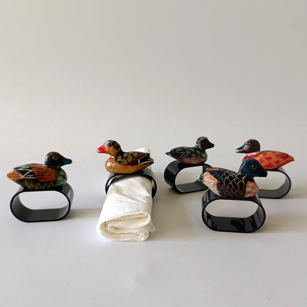 5 מחזיקי מפיות אישיות, וינטג', חדשים באריזה, ללא שימוש קודם