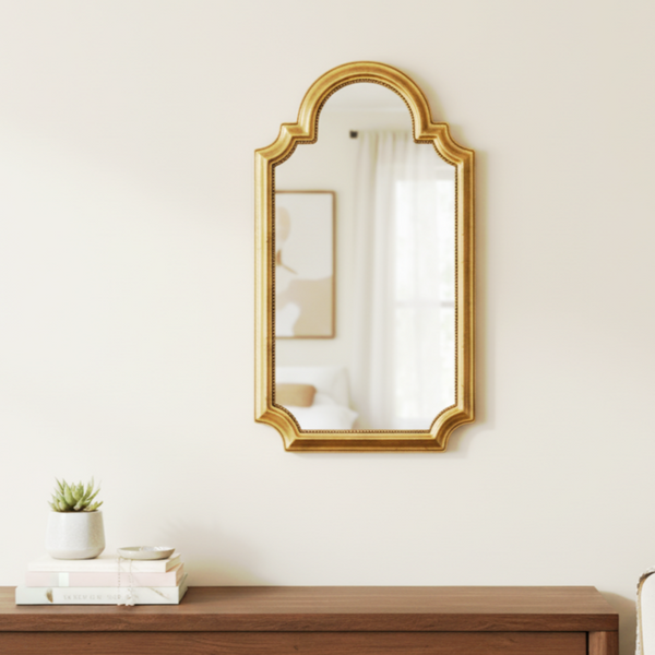 מראה מוזהבת יפה, וינטג'