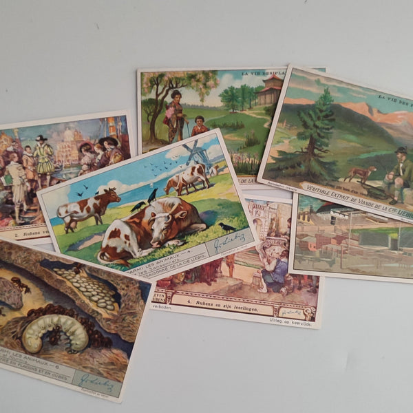 דף למיסגור מס' 16, עם 6 גלויות העולם המופלא, וינטג' פלמי, שנות השישים